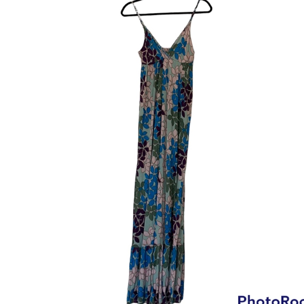 Lani Floral Print Maxi Dress Large